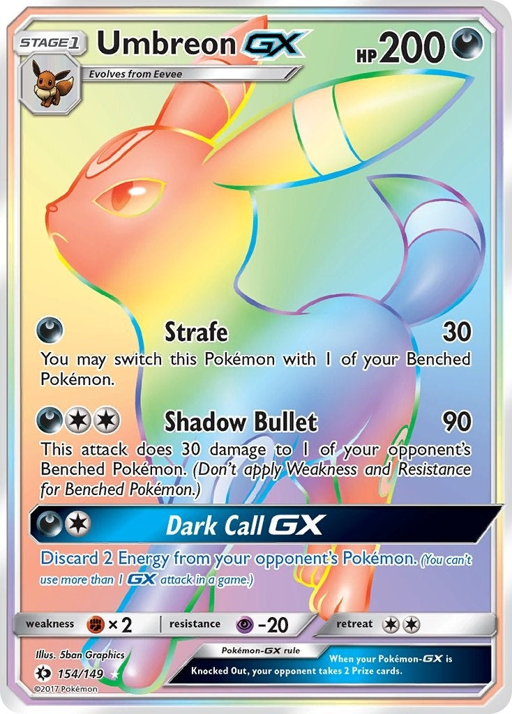 Image for Umbreon GX (Secret) (154/149) (SM01) - Pokemon