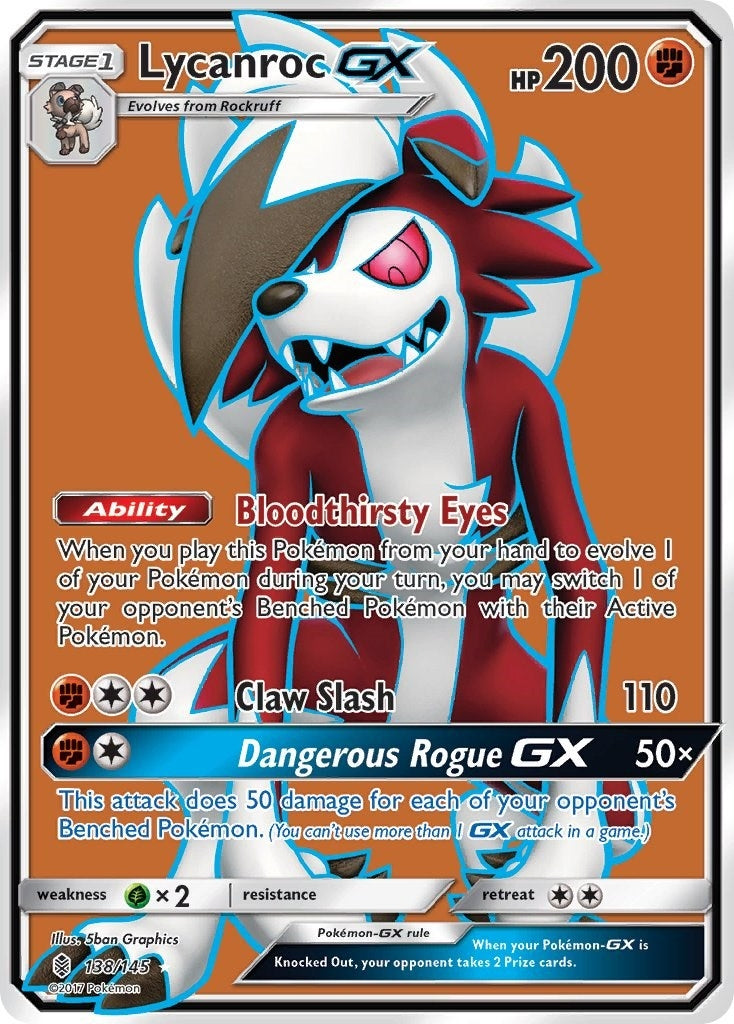 Image for Lycanroc GX (Full Art) (138/145) (SM02) - Pokemon
