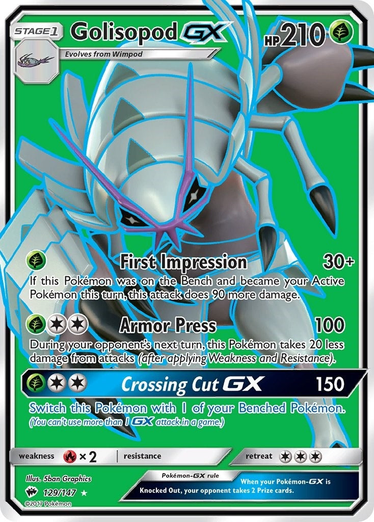 Golisopod GX (Full Art) (129/147) (SM03)