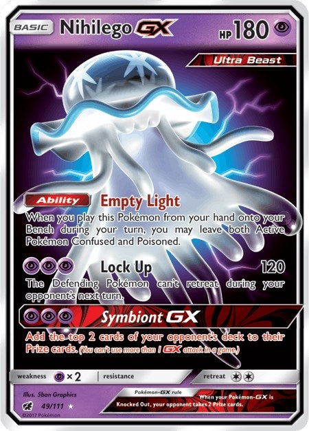 Image for Nihilego GX (49/111) (SM04) - Pokemon