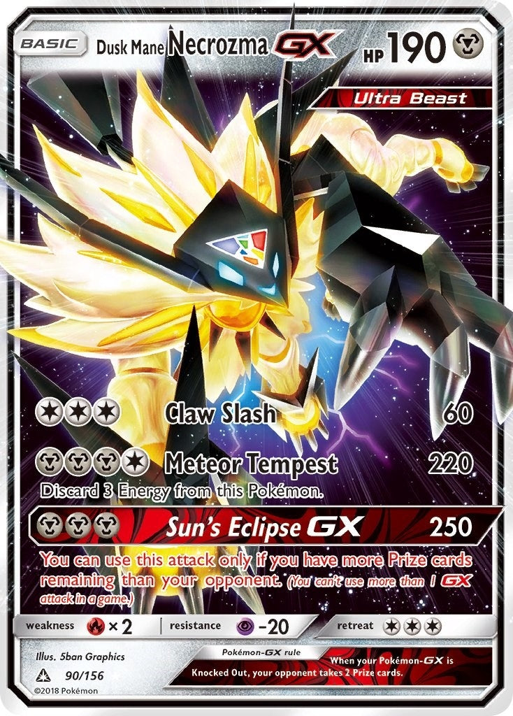 Dusk Mane Necrozma GX (90/156) (SM05)
