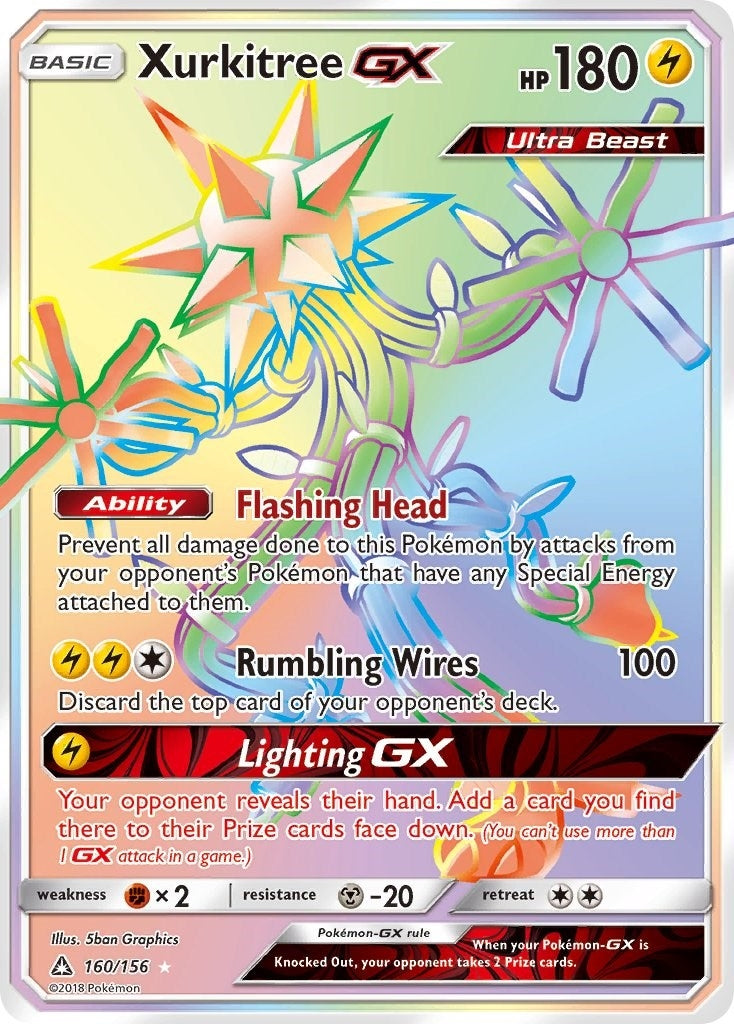 Image for Xurkitree GX (Secret Rare) (160/156) (SM05) - Pokemon