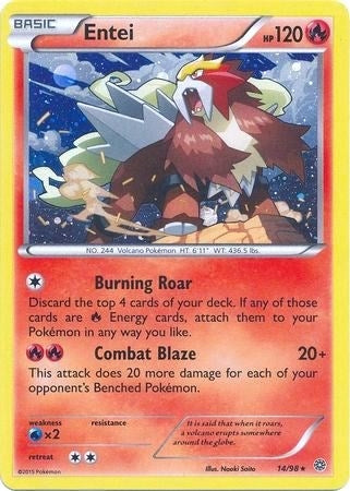 Image for Entei - 14/98 (Cosmos Holo) (014/098) (BLE) - Pokemon