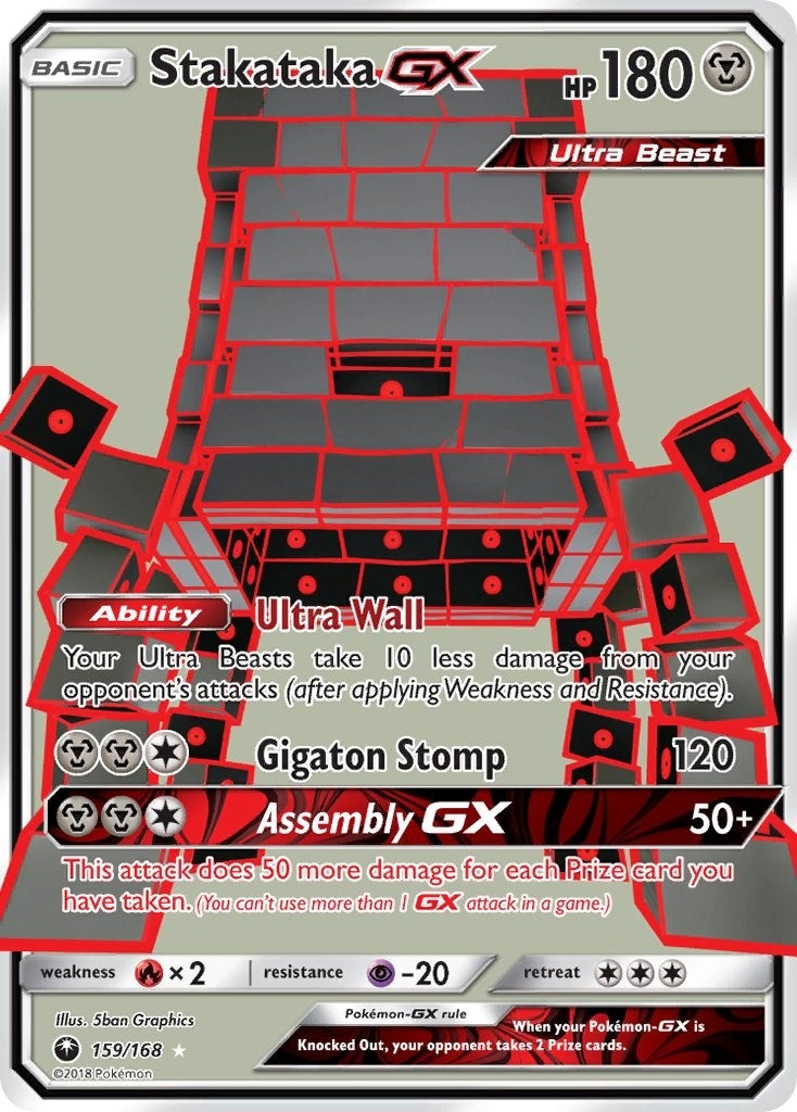 Stakataka GX (Full Art) (159/168) (CES)