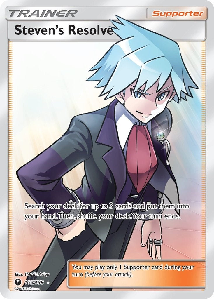 Steven's Resolve (Full Art) (165/168) (CES)