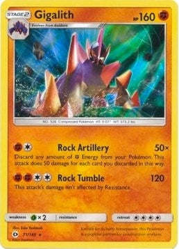 Image for Gigalith - 71/149 (Cosmos Holo) (071/149) (BLE) - Pokemon