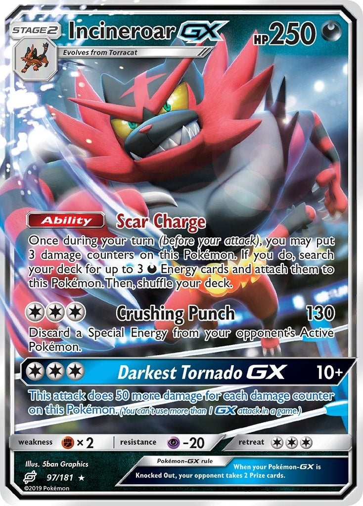Incineroar GX (97/181) (SM9)