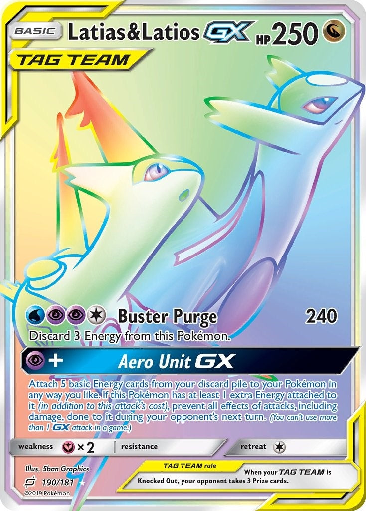 Image for Latias & Latios GX (Secret) (190/181) (SM9) - Pokemon