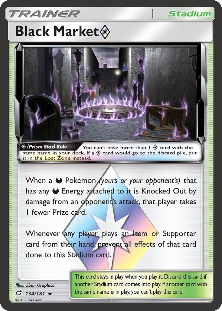 Image for Black Market Prism Star (134/181) (SM9) - Pokemon