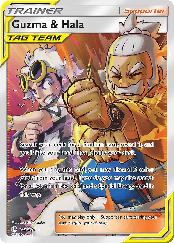 Guzma & Hala (Full Art) (229/236) (SM12)