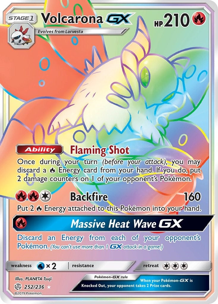 Image for Volcarona GX (Secret) (252/236) (SM12) - Pokemon
