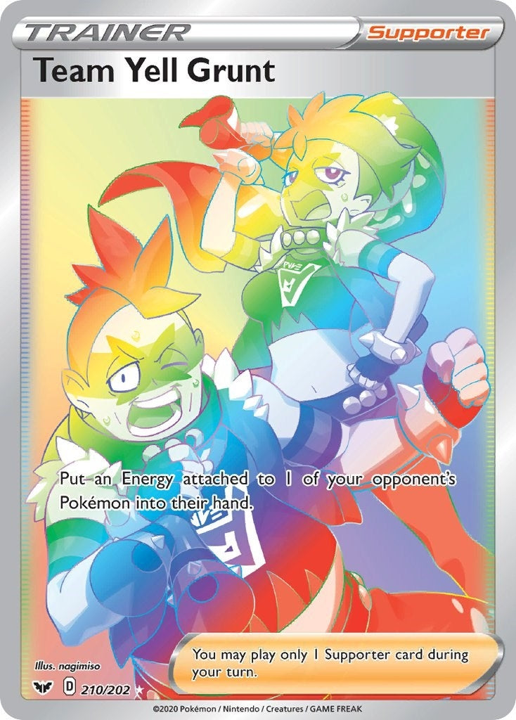 Image for Team Yell Grunt (Secret) (210/202) (SWSH01) - Pokemon