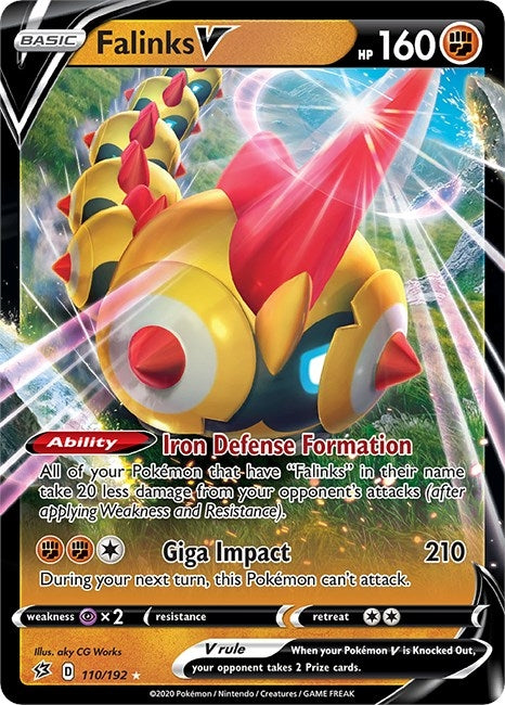 Image for Falinks V (110/192) (SWSH02) - Pokemon