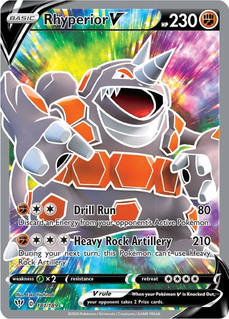 Rhyperior V (Full Art) (181/189) (SWSH03)