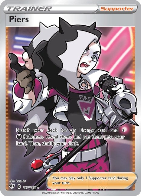 Image for Piers (Full Art) (187/189) (SWSH03) - Pokemon