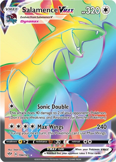 Image for Salamence VMAX (Secret) (194/189) (SWSH03) - Pokemon