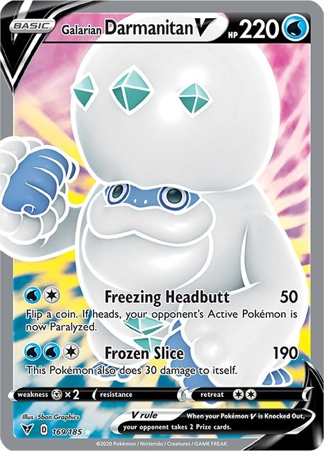 Image for Galarian Darmanitan V (Full Art) (169/185) (SWSH04) - Pokemon