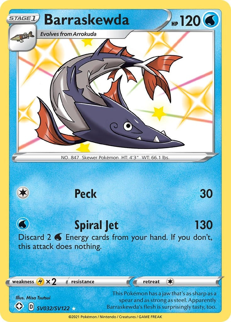 Image for Barraskewda (SV032/SV122) (SHFSV) - Pokemon