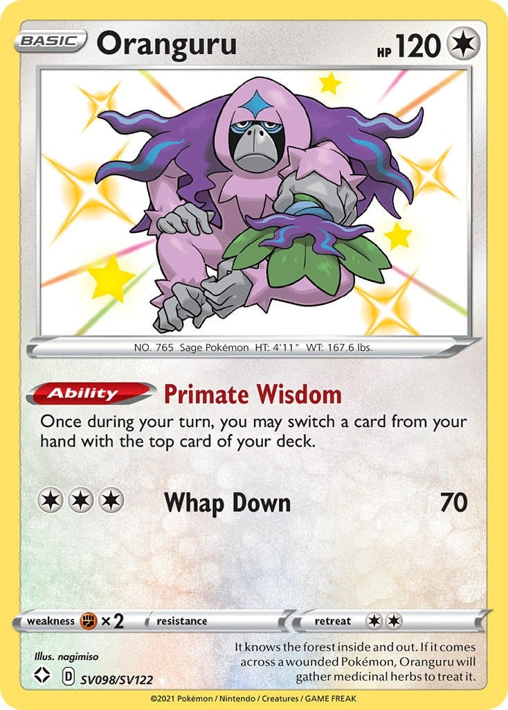 Image for Oranguru (SV098/SV122) (SHFSV) - Pokemon