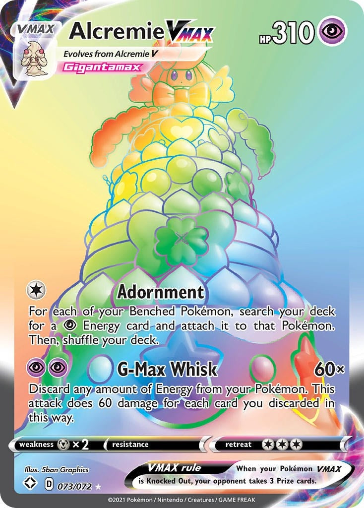 Image for Alcremie VMAX (Secret) (073/072) (SHF) - Pokemon