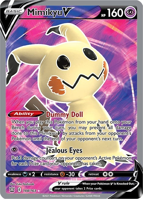 Image for Mimikyu V (Full Art) (148/163) (SWSH05) - Pokemon