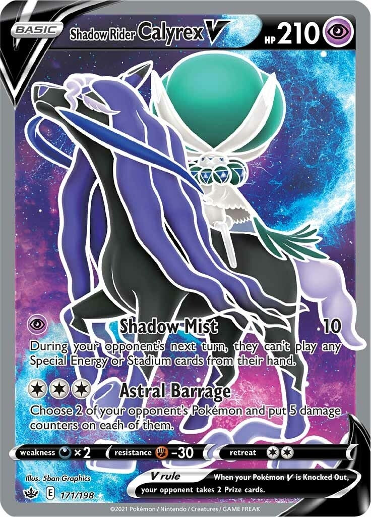 Shadow Rider Calyrex V (Full Art) (171/198) (SWSH06)