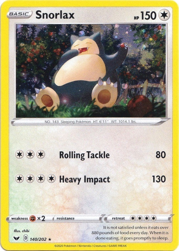 Image for Snorlax - 140/202 (Cosmos Holo) (140/202) (BLE) - Pokemon
