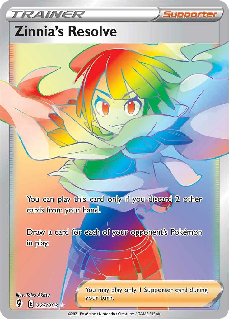 Image for Zinnia's Resolve (Secret) (225/203) (SWSH07) - Pokemon