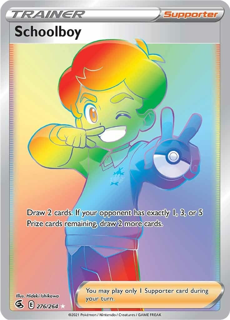 Image for Schoolboy (Secret) (276/264) (SWSH08) - Pokemon