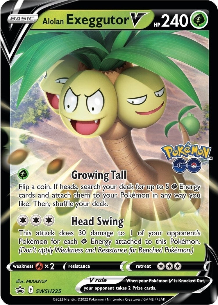 Image for Alolan Exeggutor V - SWSH225 (SWSH225) (SWSD) - Pokemon