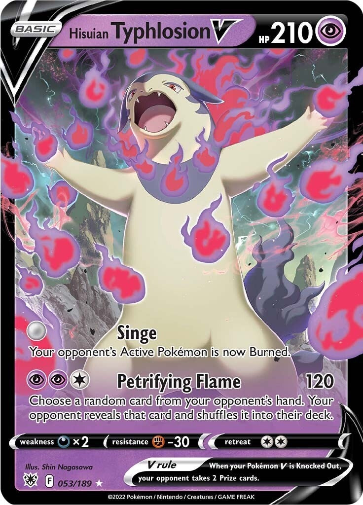 Image for Hisuian Typhlosion V (053/189) (SWSH10) - Pokemon