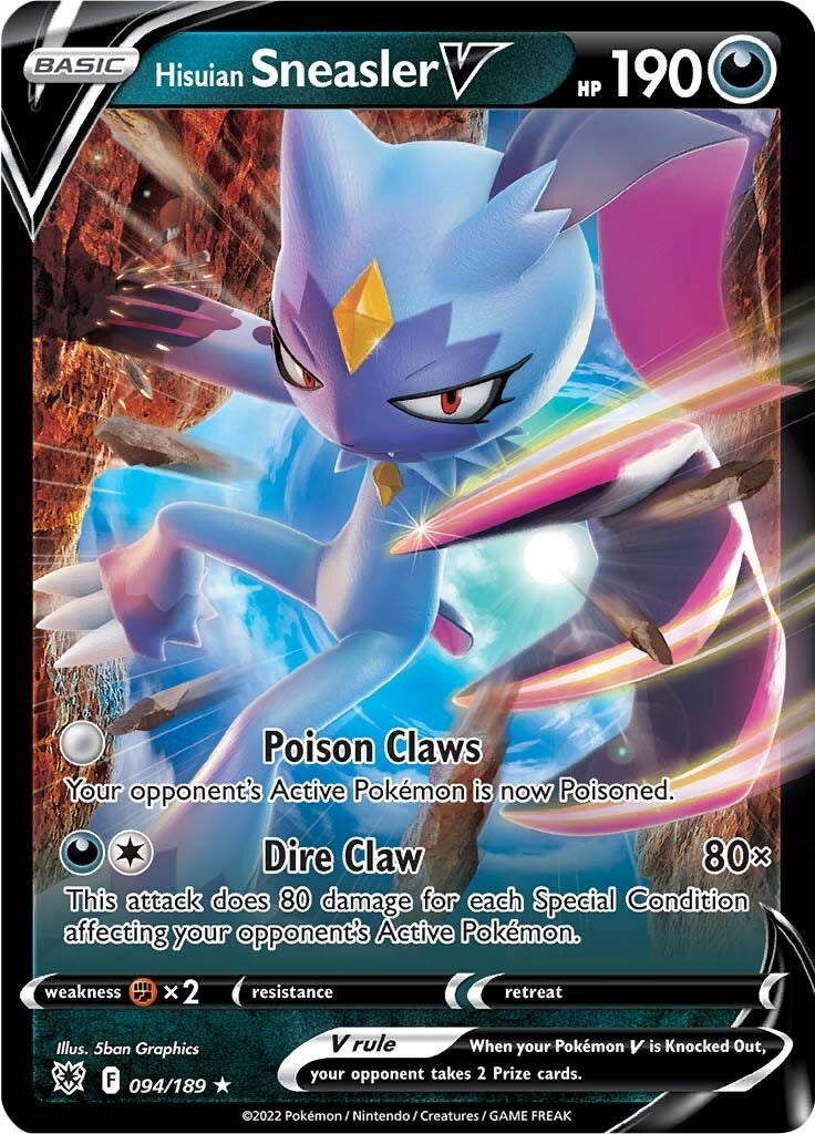 Image for Hisuian Sneasler V (094/189) (SWSH10) - Pokemon