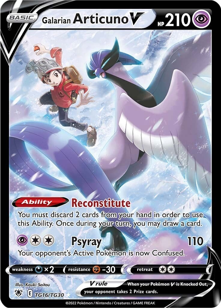 Image for Galarian Articuno V (TG16/TG30) (SWSH10:TG) - Pokemon