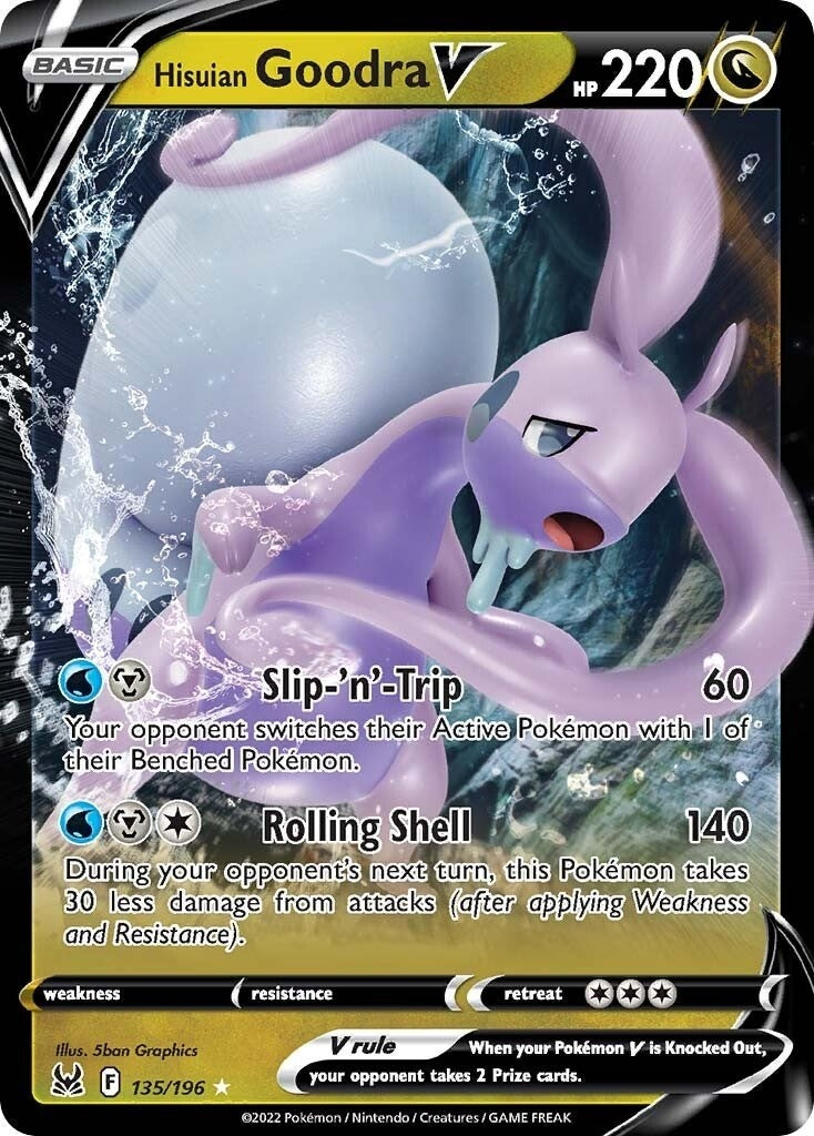 Hisuian Goodra V (135/196) (SWSH11)