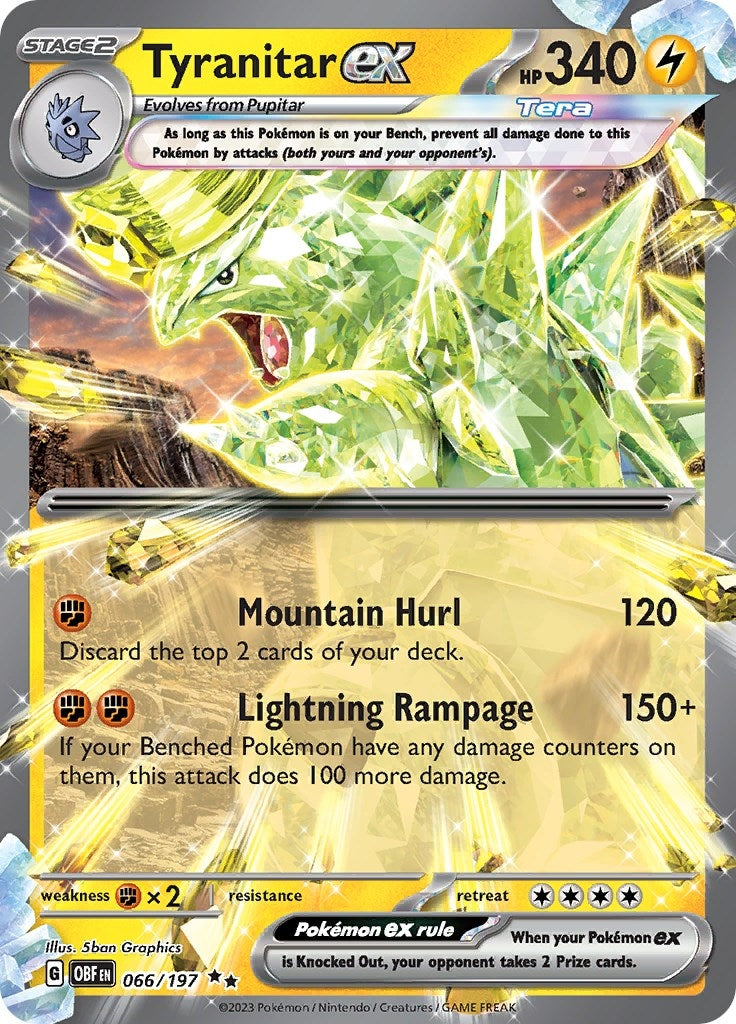 Image for Tyranitar ex (066/197) (OBF) - Pokemon