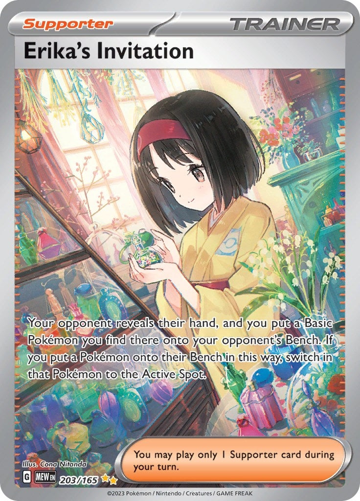 Image for Erika's Invitation (203/165) (MEW) - Pokemon