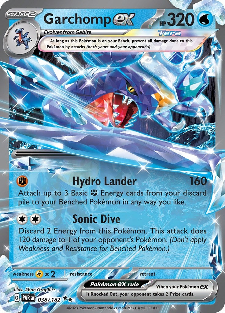 Image for Garchomp ex (038/182) (PAR) - Pokemon