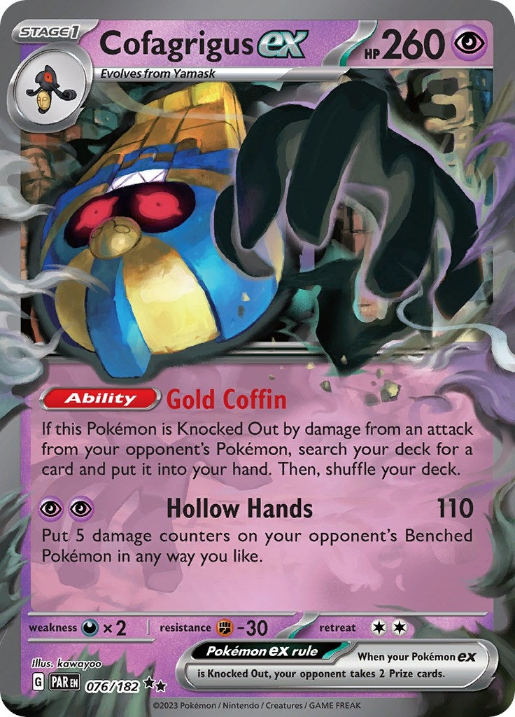 Image for Cofagrigus ex (076/182) (PAR) - Pokemon