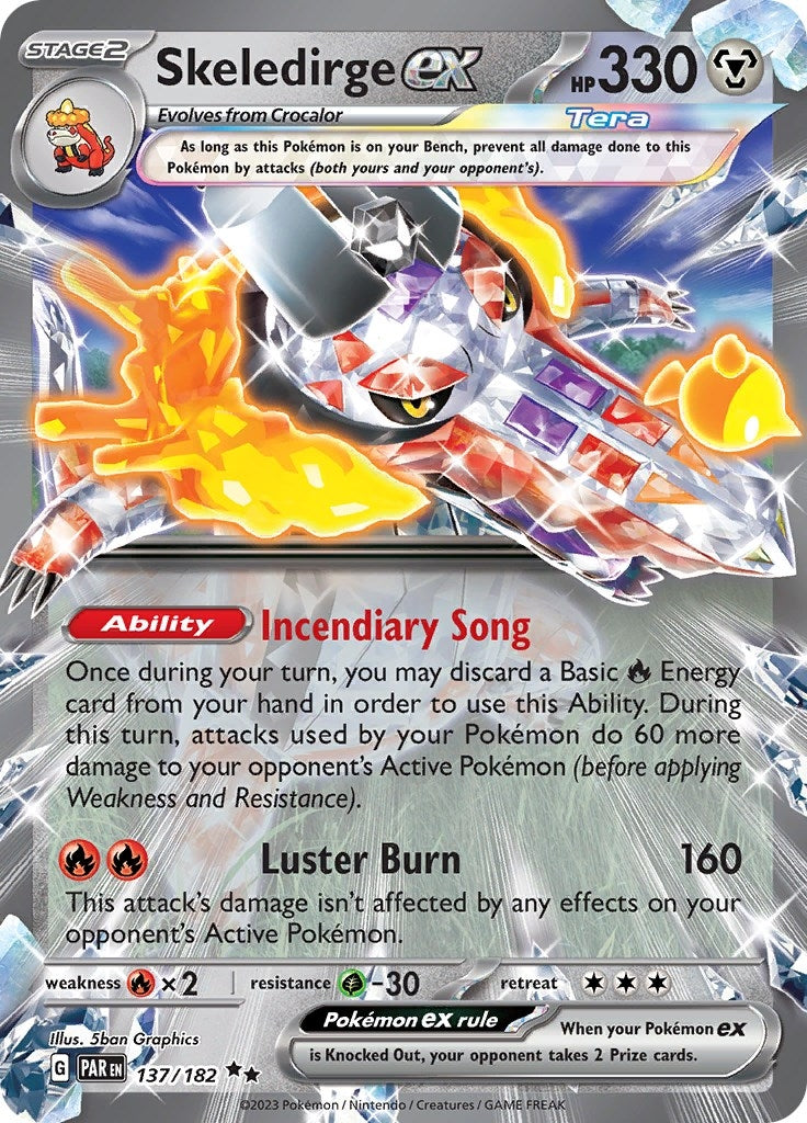 Image for Skeledirge ex (137/182) (PAR) - Pokemon