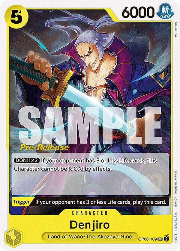 Image for Denjiro (OP06-109) (OP06 PRE) - One Piece Card Game