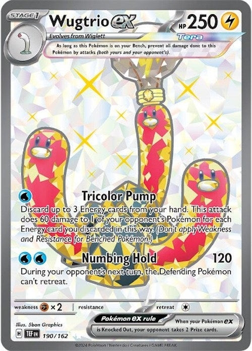 Image for Wugtrio ex (190/162) (TEF) - Pokemon