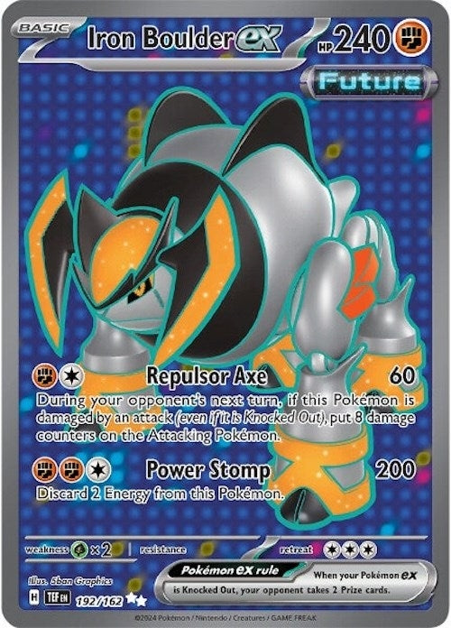Image for Iron Boulder ex (192/162) (TEF) - Pokemon