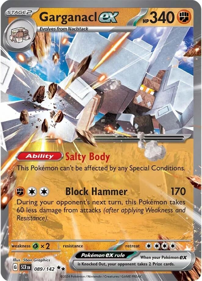 Image for Garganacl ex (089/142) (SCR) - Pokemon
