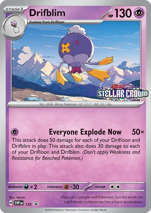 Image for Drifblim - 135 (135) (SVP) - Pokemon
