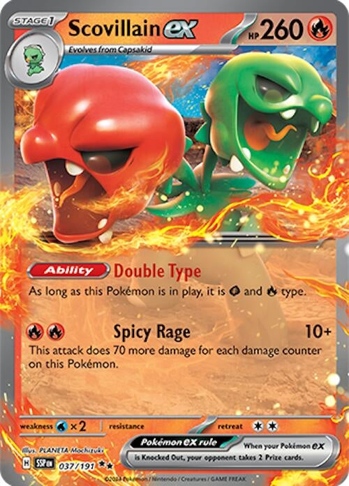 Image for Scovillain ex (037/191) (SSP) - Pokemon