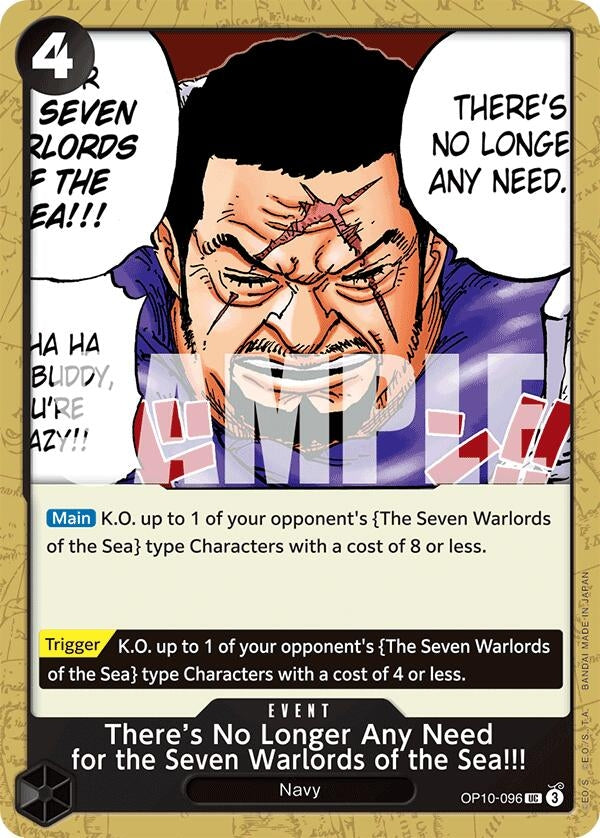 There's No Longer Any Need for the Seven Warlords of the Sea!!! (OP10-096) (OP10)