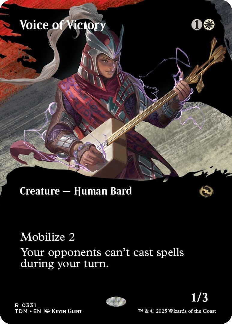 Image for Voice of Victory (Borderless) (331) (TDM) - Magic: The Gathering