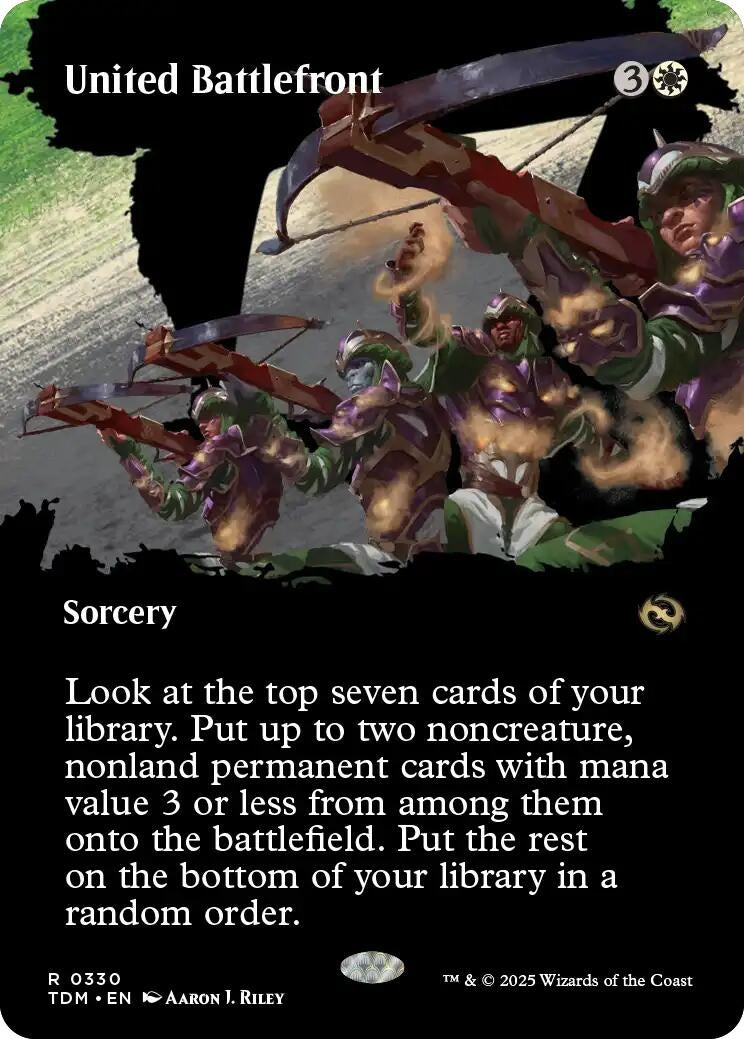 Image for United Battlefront (Borderless) (330) (TDM) - Magic: The Gathering