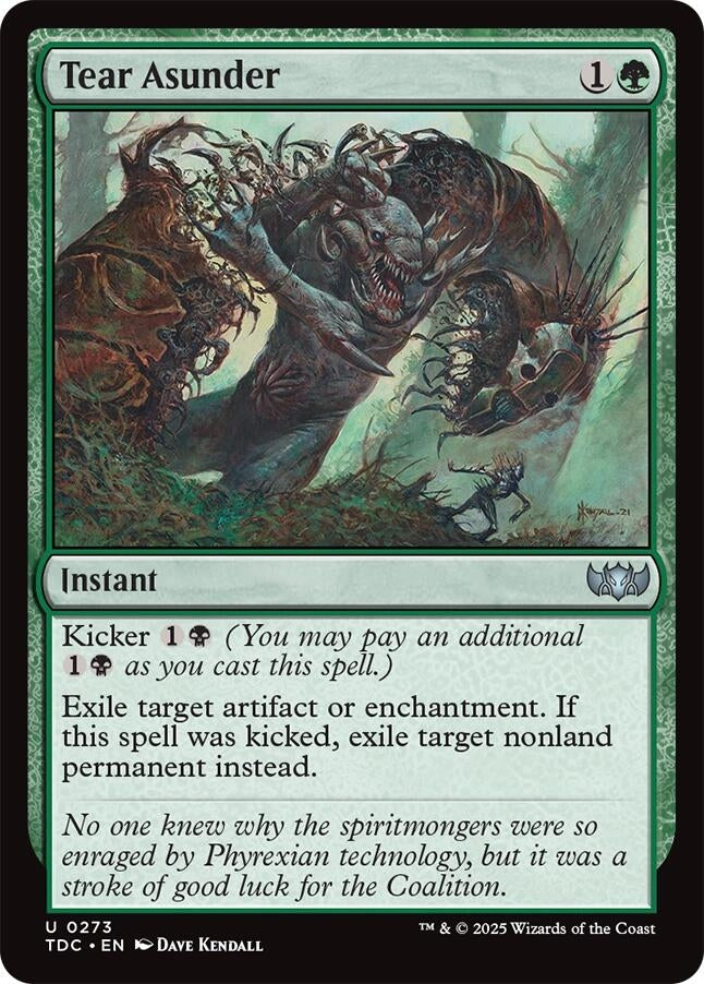 Image for Tear Asunder (273) (TDC) - Magic: The Gathering
