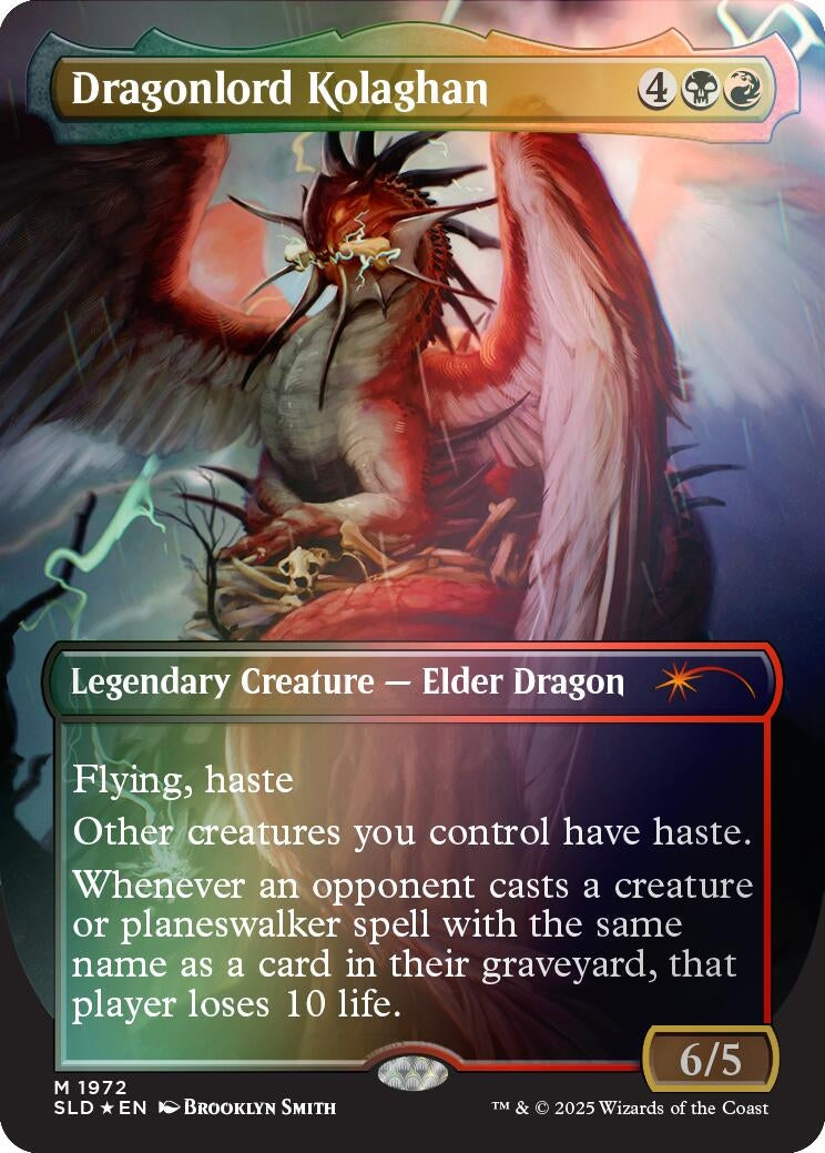 Image for Dragonlord Kolaghan (1972) (Rainbow Foil) (1972) (SLD) - Magic: The Gathering